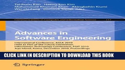 [PDF] Advances in Software Engineering: International Conference, ASEA 2010, Held as Part of the