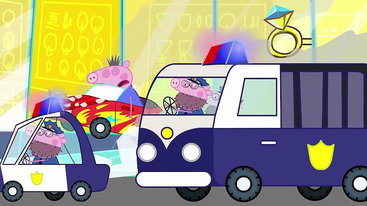 Peppa pig español Crying in Prison! ♥ Peppa Pig English Superhero in Real Life Finger Family #11