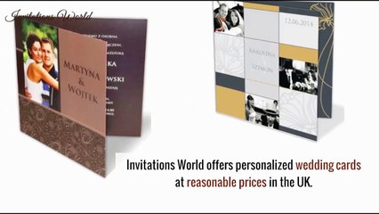 Wedding cards at reasonable prices in UK - Invitation World