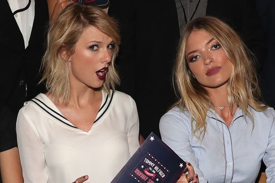 Taylor Swift dances to ex Calvin Harris' song as she 'jokes around on Tinder' with Martha Hunt