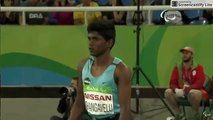 #Mariyappan Thangavelu's gold medal jump in Men's T42 High Jump final - Rio 2016 -#Paralympics - #Trendviralvideos