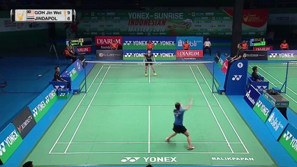 2016 Yonex Sunrise Indonesian Masters WS SF - Goh Jin Wei vs Nitchaon Jindapol
