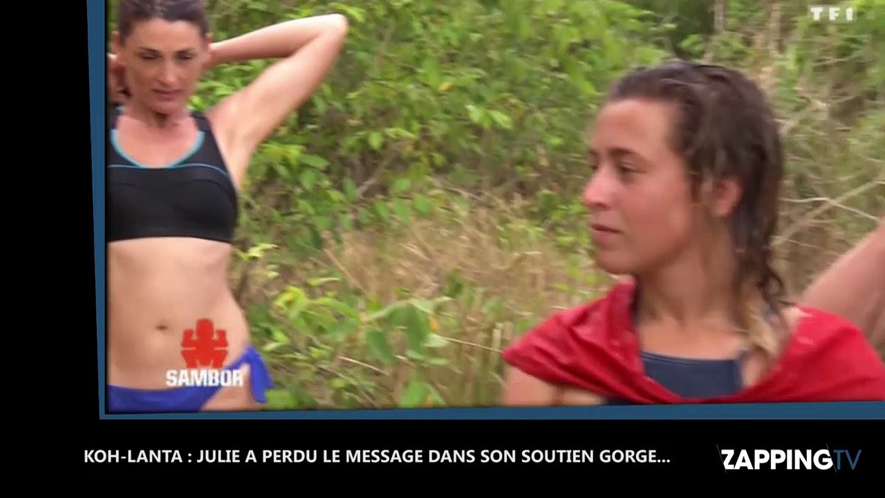 Koh-Lanta, L'île au trésor : Julie perd le message caché dans son soutien gorge, et se retrouve obligée de tout avouer (video)