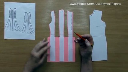 Платье со складками от рельефов. Моделируем