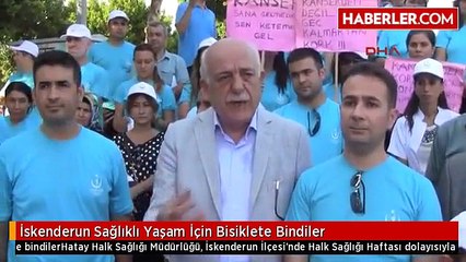 İskenderun Sağlıklı Yaşam İçin Bisiklete Bindiler
