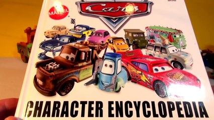 Pixar Cars Character Encyclopedia with Aviator AIR MATER, UFO Mater and El Materdor from Cars Toons