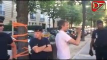 الشرطة الفرنسية تعتدي على رشيد نكاز وتبعده بالقوة من أمام شقة سعيداني في فرنسا