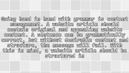 Grammar and Written Communication: Writing Skills