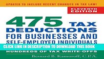 [PDF] 475 Tax Deductions for Businesses and Self-Employed Individuals: An A-to-Z Guide to Hundreds