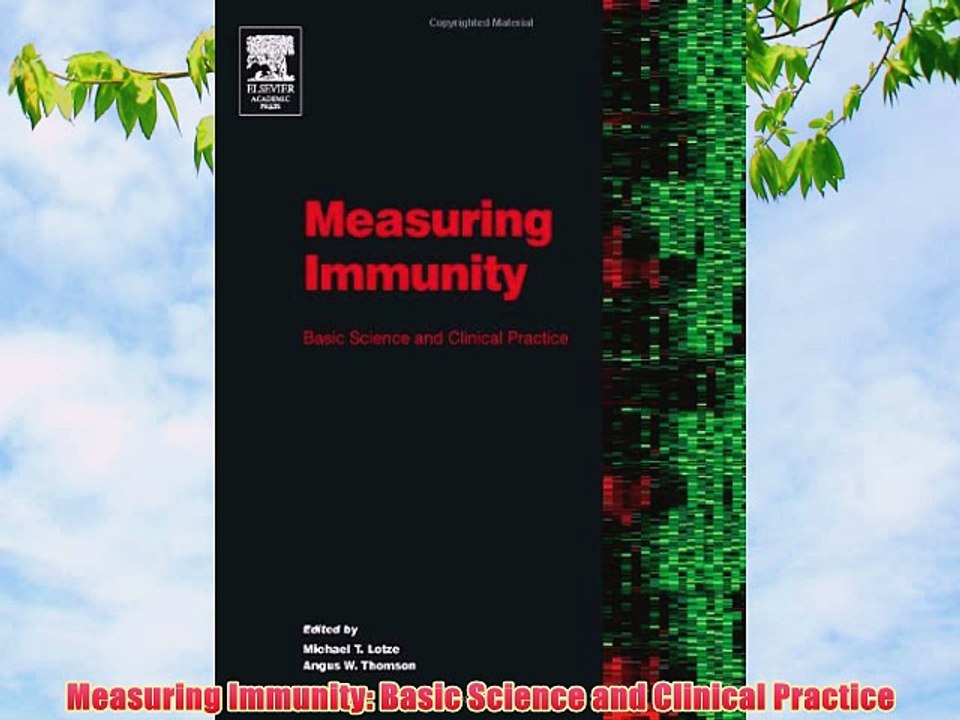 [PDF] Measuring Immunity: Basic Science and Clinical Practice Popular Online
