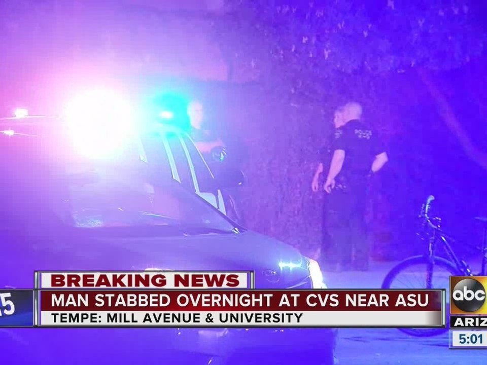 Suspect arrested after overnight stabbing near Mill Ave and University Dr