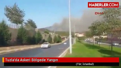 Tuzla'da Askeri Bölgede Yangın