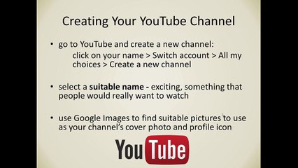 Earn a Living on YouTube Creating a YouTube Channel