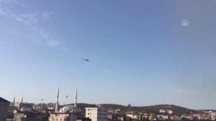 Tuzla'da Askeri Alanda Yangın