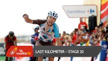 Last kilometer / Ultimo kilómetro - Etapa 20 - La Vuelta a España 2016