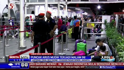 Download Video: Diperkirakan Puncak Arus Mudik, Stasiun Senen Masih Kondusif