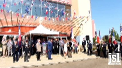 montceau reçoit le drapeau national des villes médaillées de la résistance française