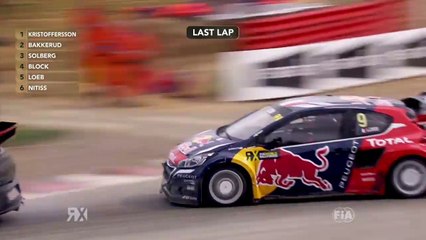 Rallycross Rx Lohéac 2016 Final Last Lap Loeb Passes Solberg