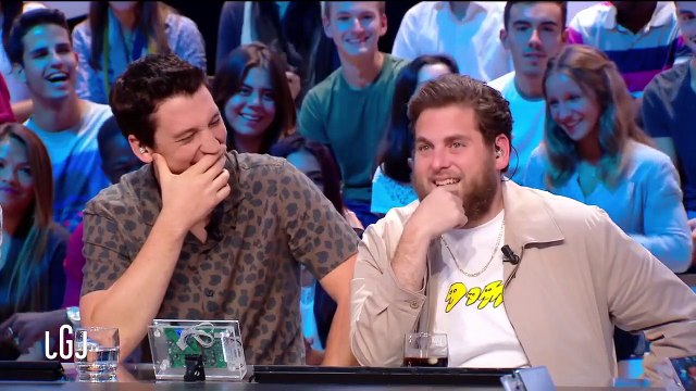 Jonah Hill avec Ornella Fleury au Grand Journal