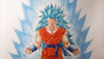 Dessiner Goku Super Saiyan Blue 3