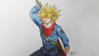 Dessiner Future Trunks Super Saiyan - Dragon Ball Super