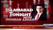 Islamabad Tonight With Rehman Azhar - 10th September 2016