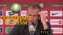 Conférence de presse Stade Brestois 29 - Clermont Foot (0-2) : Jean-Marc FURLAN (BREST) - Corinne DIACRE (CF63) - 2016/2017