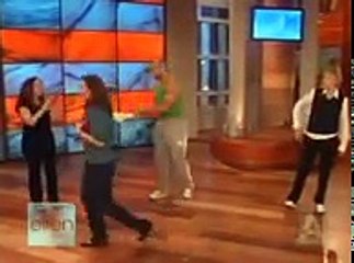 Ellen DeGeneres does the Hip Hop Abs workout ! !