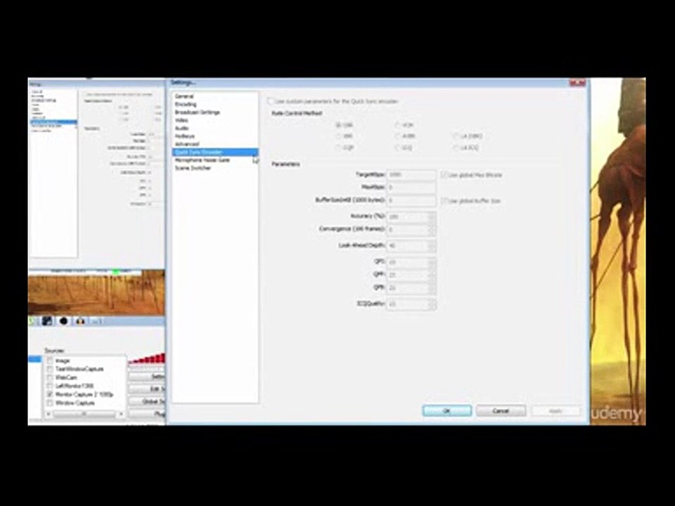 Open Broadcaster Software Part 8 - Quick Sync Encoder settings for Intel Chipset