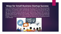 Ways for Small Business Startup Success