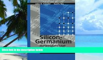 Big Deals  Silicon-Germanium Heterojunction Bipolar Transistors  Free Full Read Best Seller