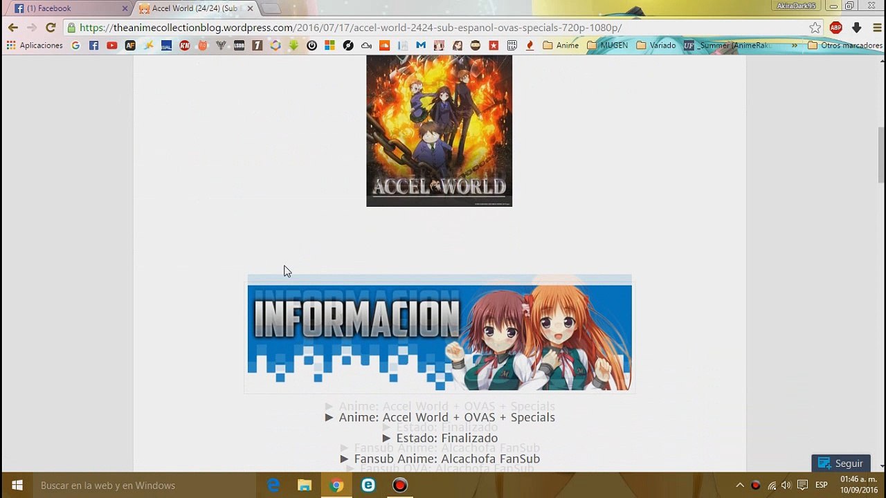 Accel World (24/24) (Sub Español) + OVAS + Specials [720p & 1080p] + [DESCARGA]