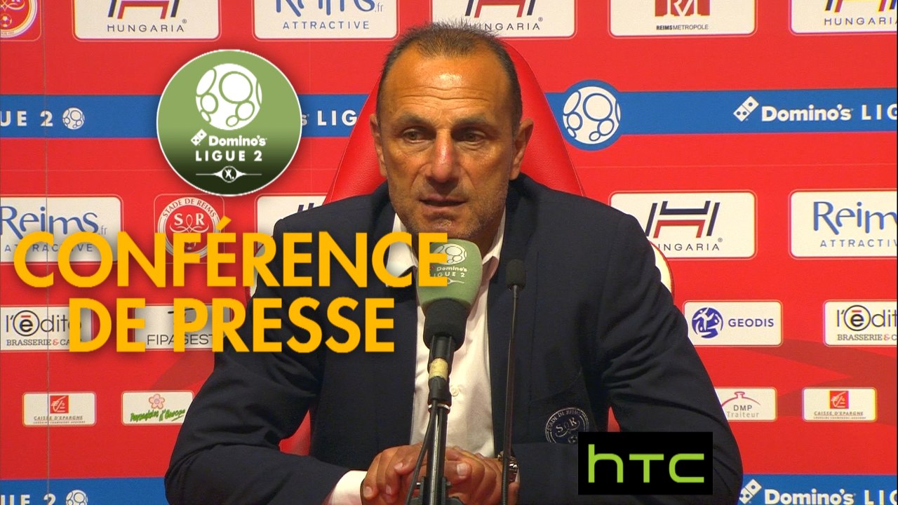 Conférence de presse Stade de Reims - Gazélec FC Ajaccio (2-0) : Michel DER ZAKARIAN (REIMS) - Jean-Luc VANNUCHI (GFCA) - 2016/2017