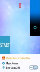 playing piano tiles 2