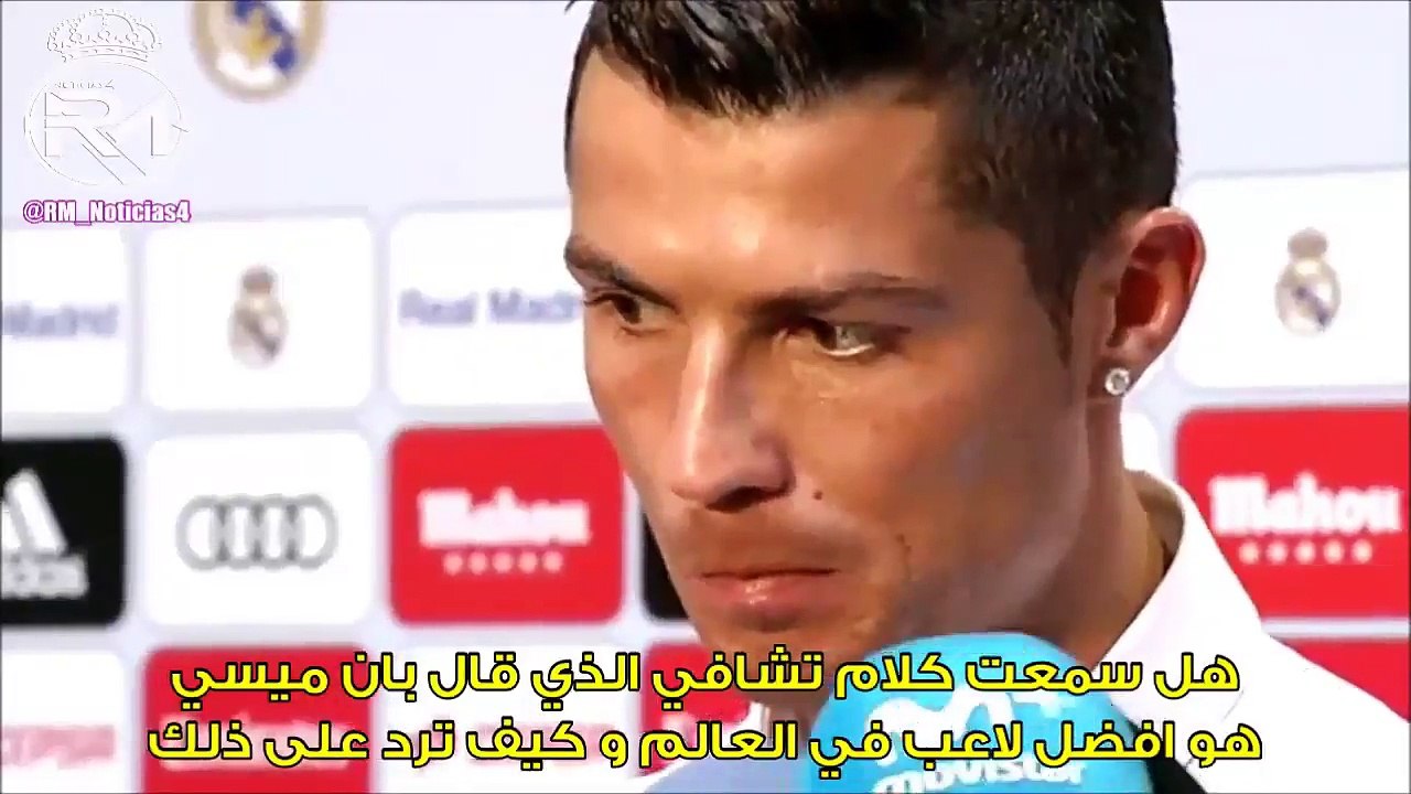 ronaldo responds to xavi