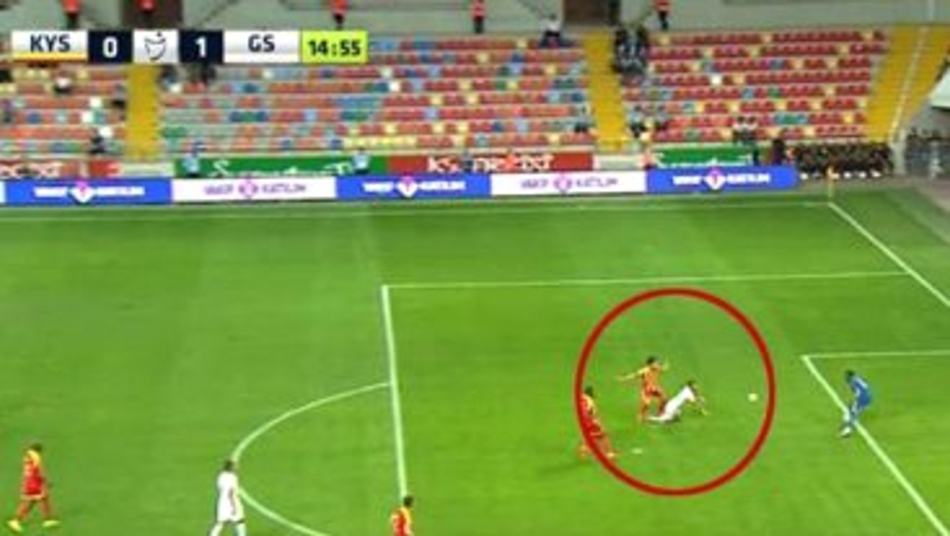 Kayserispor - Galatasaray Maçında Yasin Öztekin'in Penaltı Pozisyonu Olay  Oldu - Dailymotion Video
