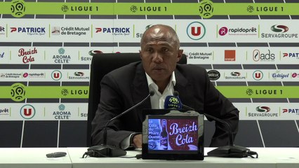 La réaction d'Antoine Kombouaré après EAG-Montpellier (1-1)