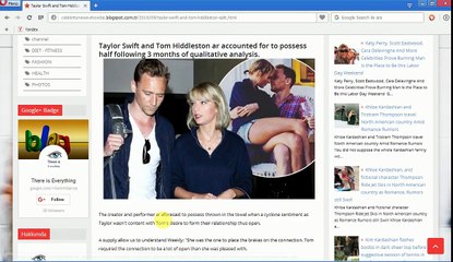 | Taylor Swift and | | Tom Hiddleston| |SPLIT Following 3 Months of Qualitative Analysis