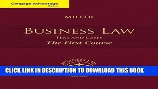 Collection Book Cengage Advantage Books: Business Law: Text and Cases - The First Course