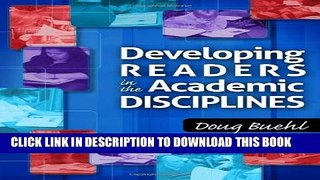 New Book Developing Readers in the Academic Disciplines