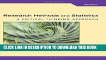 Collection Book Research Methods and Statistics: A Critical Thinking Approach