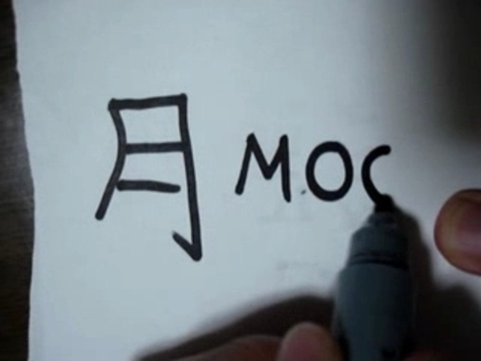 How to write kanji tsuki