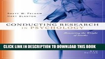 Collection Book Conducting Research in Psychology: Measuring the Weight of Smoke