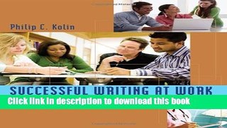 [PDF] Successful Writing at Work: Concise Edition Popular Online