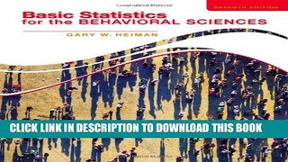 New Book Basic Statistics for the Behavioral Sciences