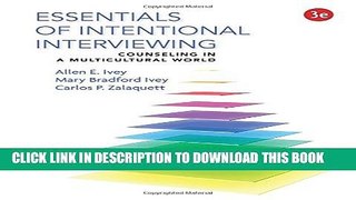New Book Essentials of Intentional Interviewing: Counseling in a Multicultural World