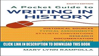 Collection Book A Pocket Guide to Writing in History