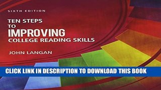 New Book Ten Steps to Improving College Reading Skills
