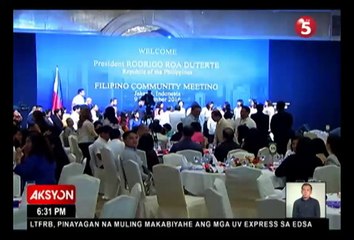 PRES. DUTERTE, IGINIIT NA DI NIYA BINASTOS SI PRES. OBAMA