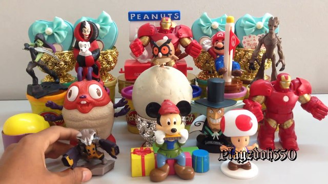 PLAY DOH SURPRISE EGGS with Surprise Toys Videos,Marvel Avengers, Iron Man,Guardians of the Galaxy Groot, Gamora, Raccoo